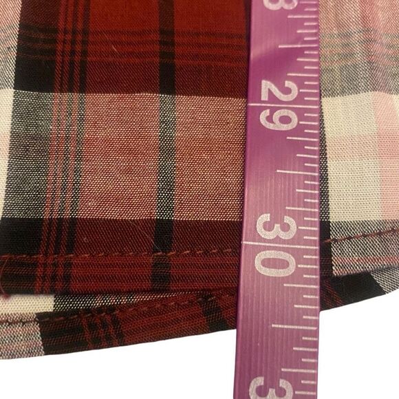 Old‎ Navy Dark Red and White Plaid Long Sleeve Button Down Shirt Sz XL NWT - Picture 13 of 13